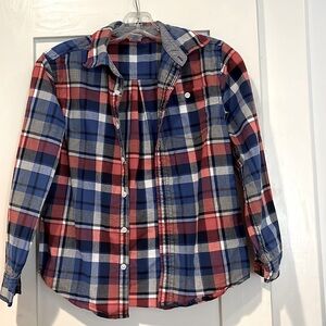 Boys thick cotton button down